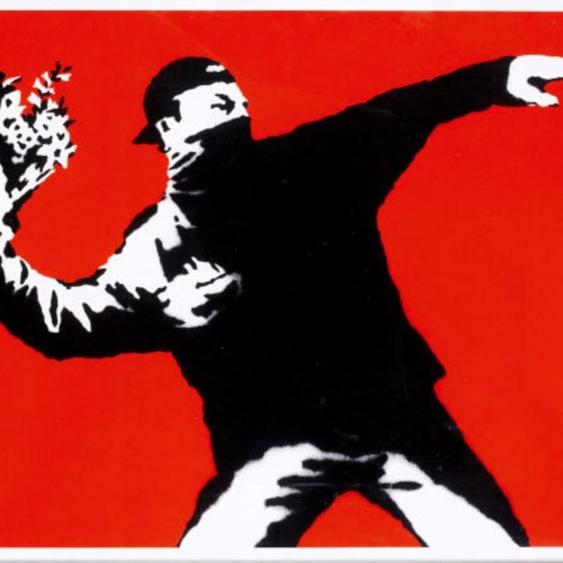 Banksy, Love is in the Air (Flower Thrower), 2003