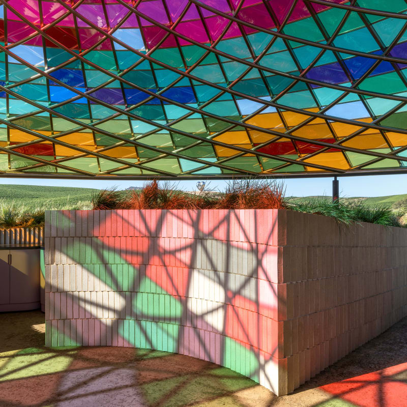 All images © Vertical Panorama Pavilion at the Donum Estate, 2022, Studio Other Spaces – Olafur Eliasson and Sebastian Behmann...