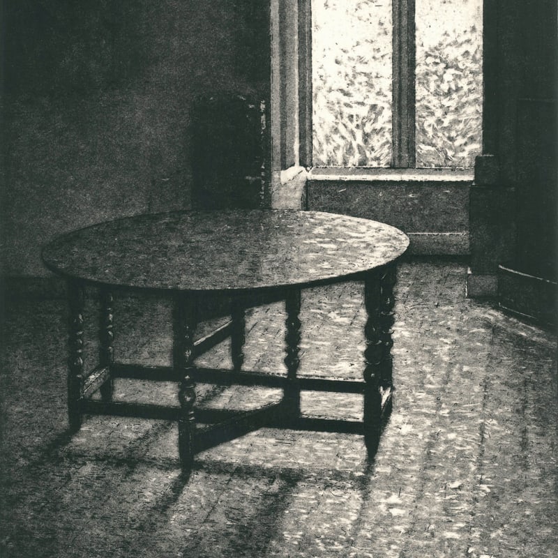 David Lintine ARE, Table Against the Light - Lacock Abbey