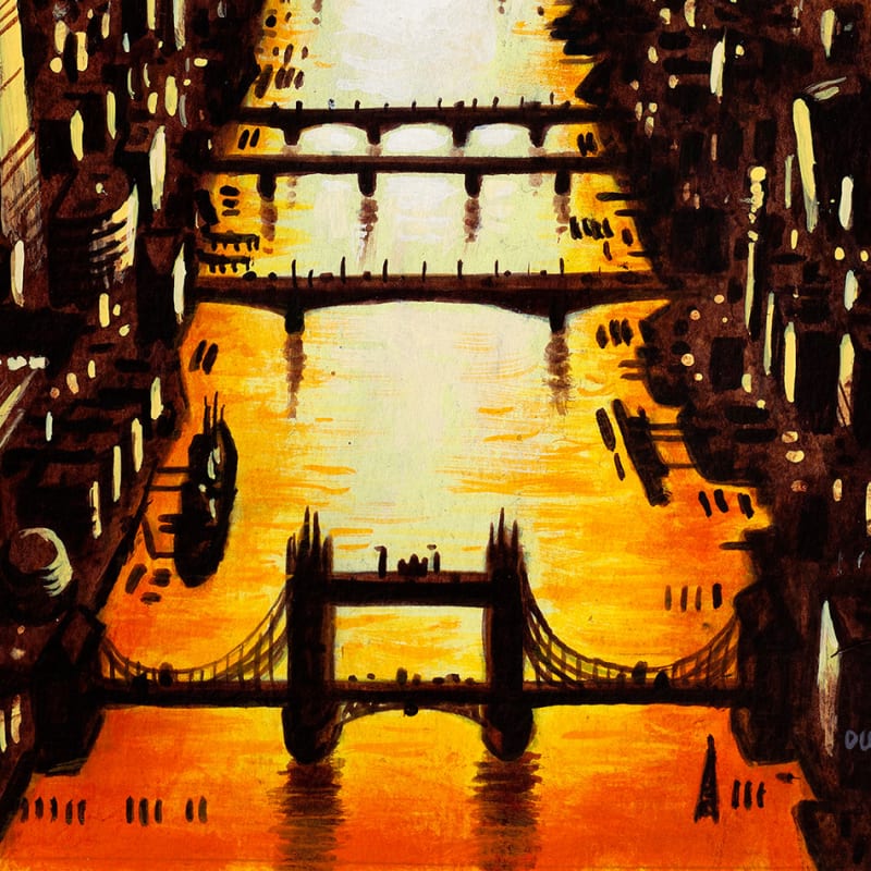 Thames Bridges Dusk 2 