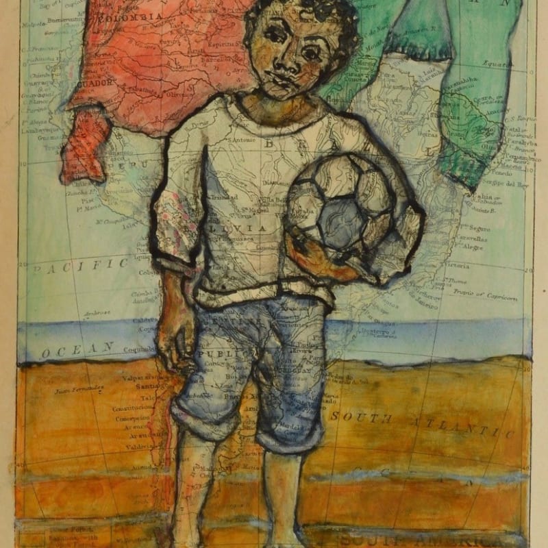 Sula Rubens RWS, Boy with Football Study