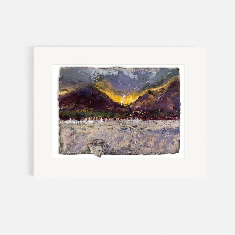 Frances Hatch ARWS, Momentary Sunlight Over Coppermines Valley. Coniston Water, Cumbria.