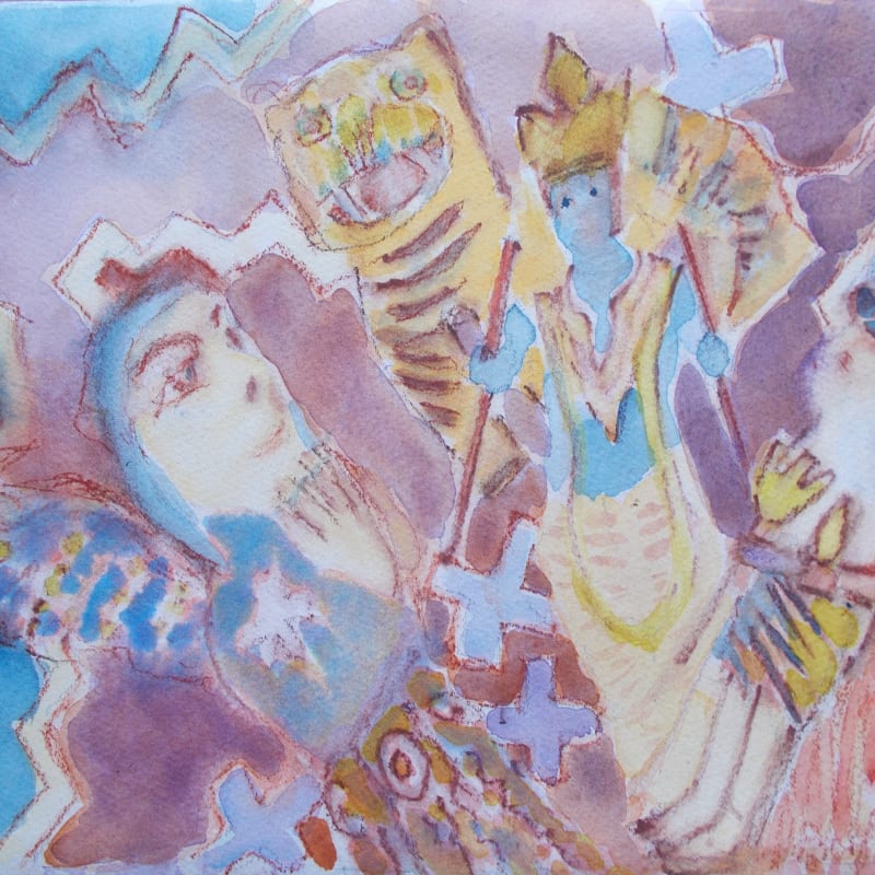 Anne Marlow RWS, Angel, Krishna and Tiger