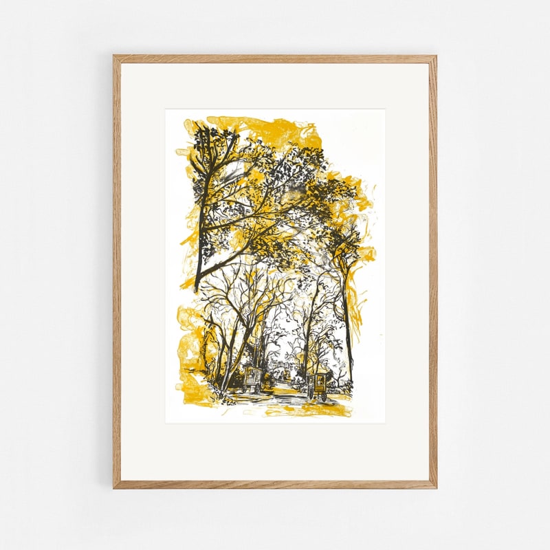 Denise Ballard-Wyllie ARE, Chelsea Physic Garden Autumn Maidenhair Trees