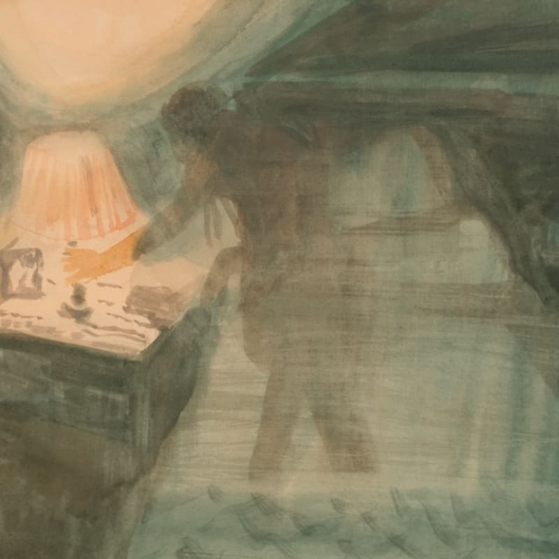 Caroline Cornelius ARWS, 'Reaching for the Light', watercolour