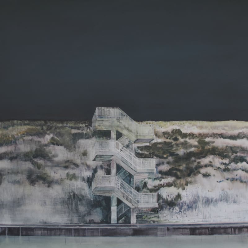 Richard Elliott ARWS, 'Concrete Steps', watercolour
