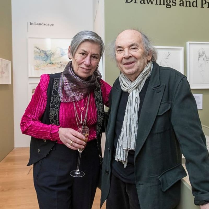 Lifelong friends Sir Quentin Blake and Linda Kitson exhibit together at Bankside Gallery