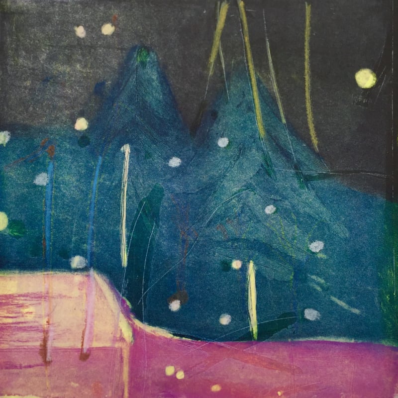 Mountain Night - Louise Davies RE (£325 Framed, £270 Unframed)