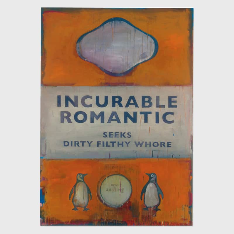 Artwork image: HARLAND MILLER Incurable Romantic Seeks Dirty Filthy Whore