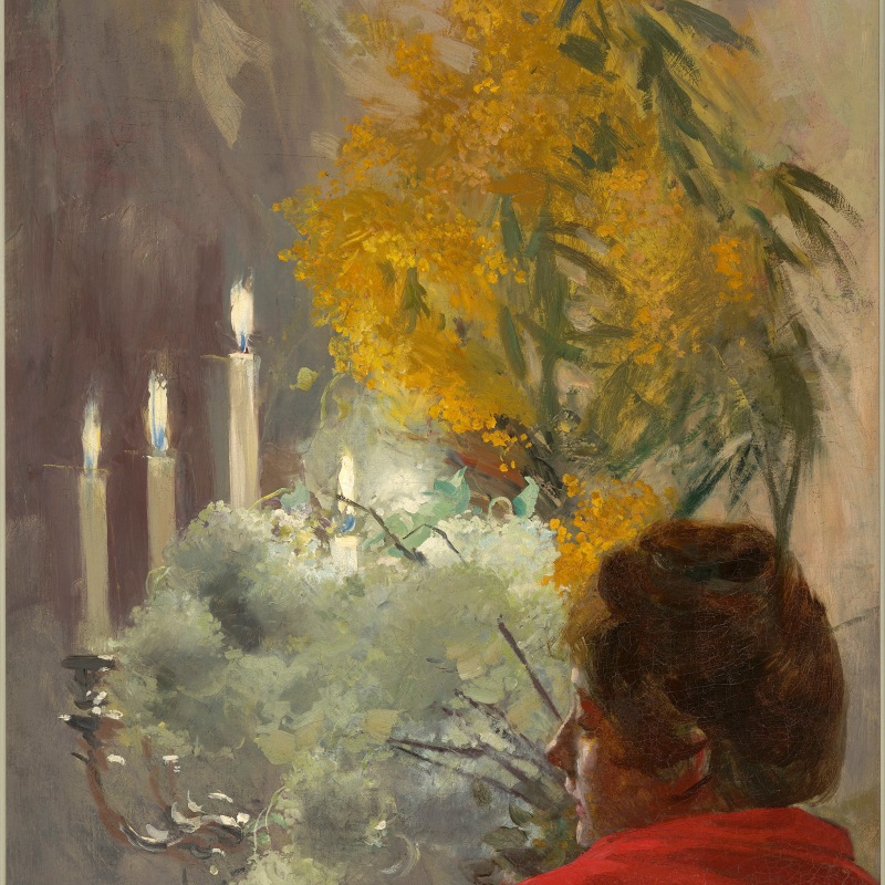BY CANDLELIGHT (Madeleine Lerolle in Profile)