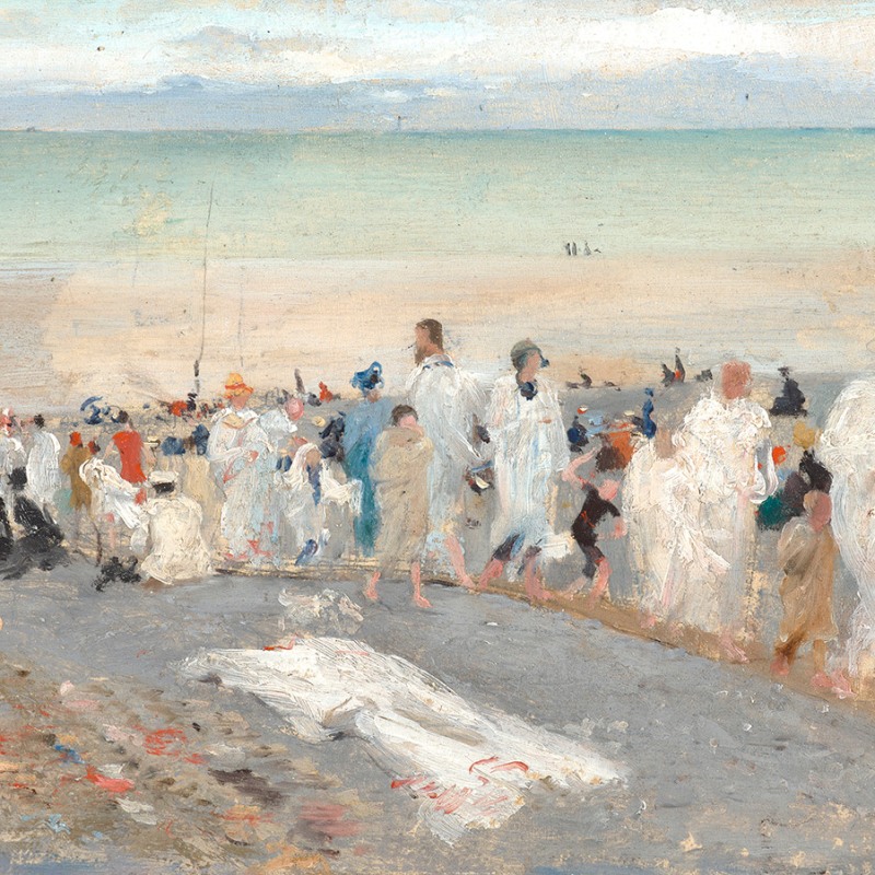 THE BEACH AT TRÉPORT (BAIN AU TRÉPORT)