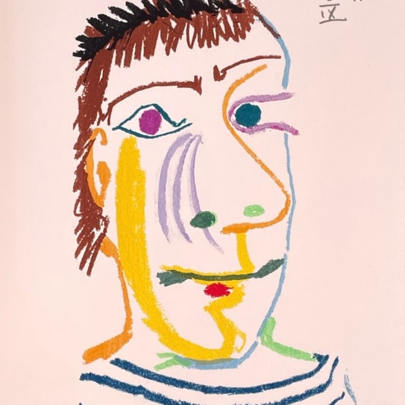Pablo Picasso - Face of a man IX, 64, 1970