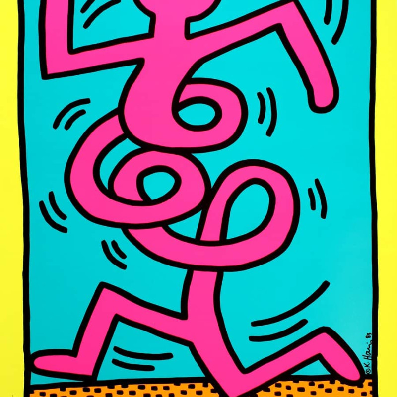 Keith Haring, Montreux Jazz Festival (Pink Man), 1983