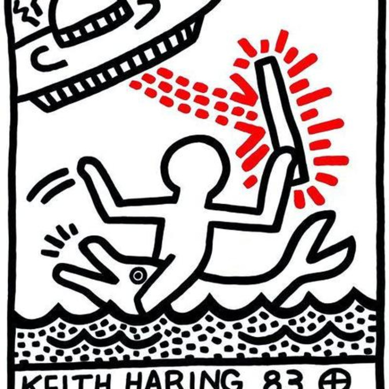 Keith Haring, Galerie Watari Tokyo Poster, 1983