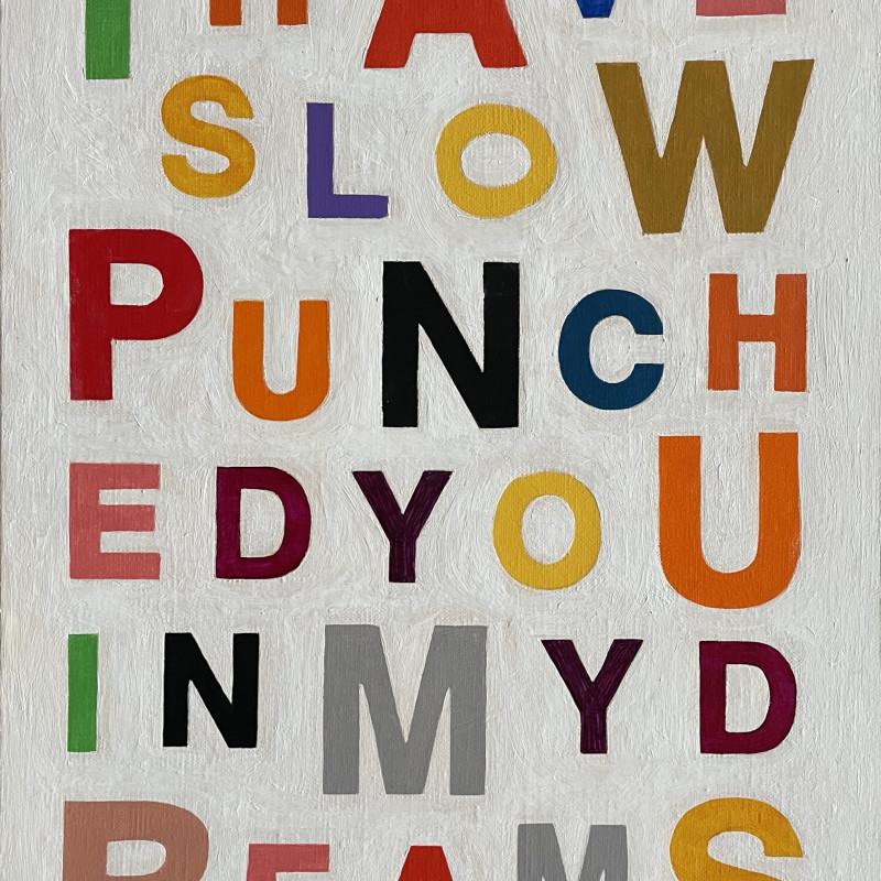 Ces McCully, I have slow punched you in my dreams (scatter), 2022