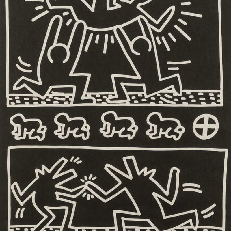 Keith Haring, Tony Shafrazi Gallery Poster, 1982
