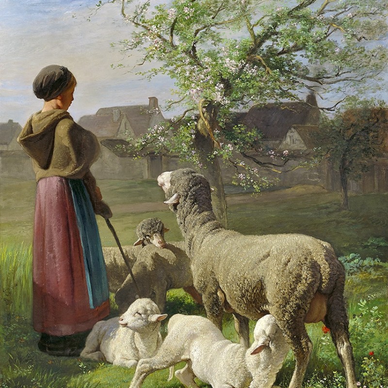 Charles Émile Jacque, Le Printemps.