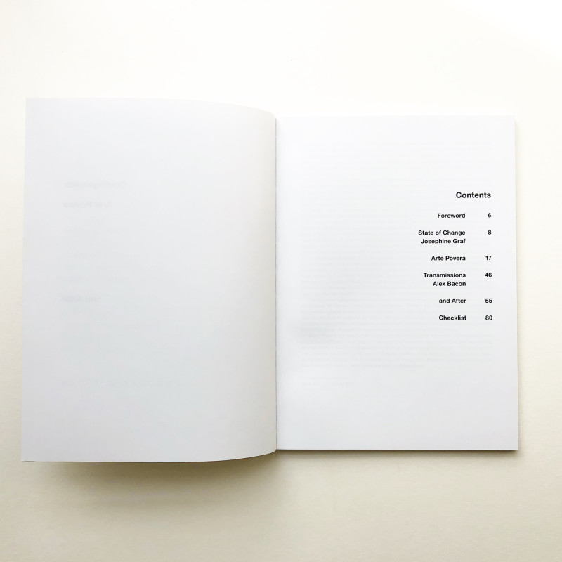 Contingencies: Arte Povera and After inside page