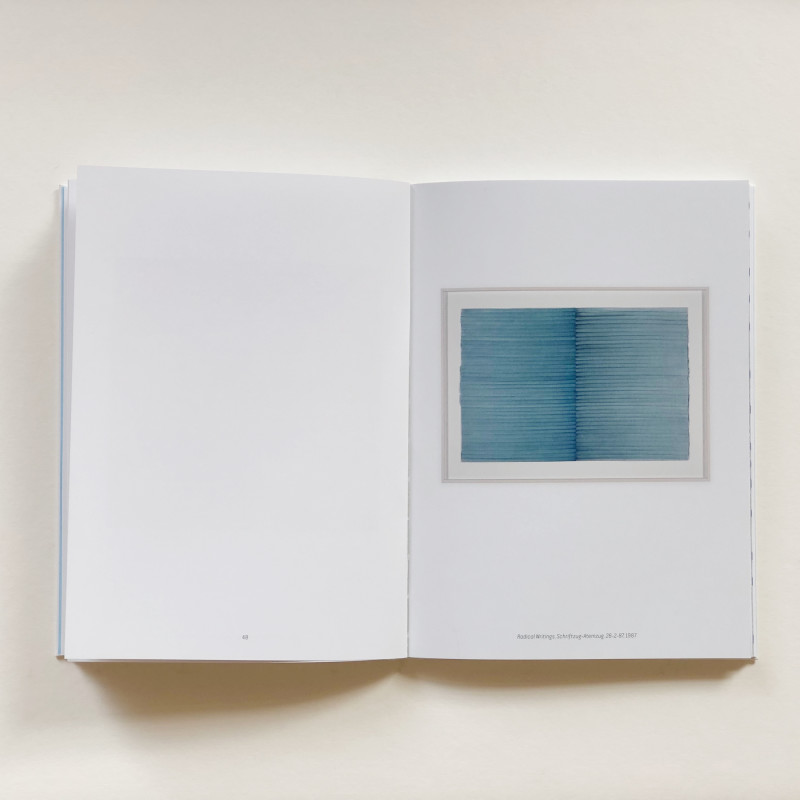 Irma Blank: painting between the lines inside page