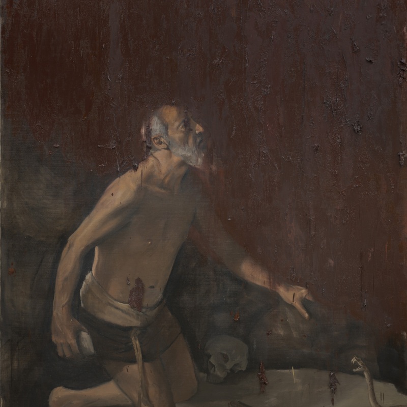 Saint Jerome  Oil on canvas  195 x 130 cm  2023