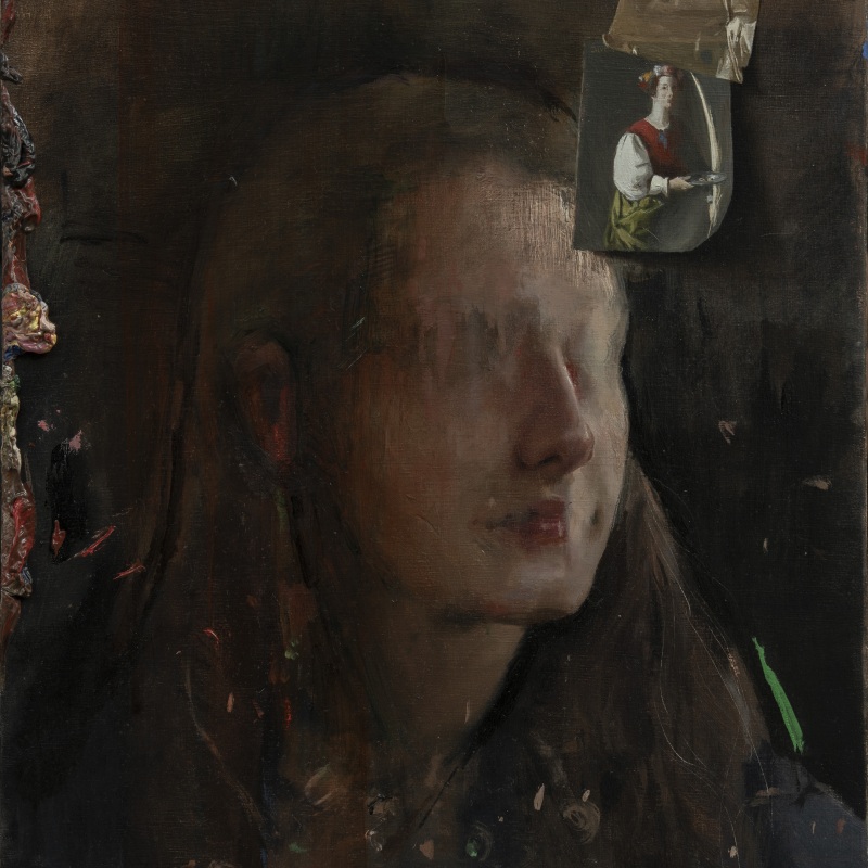 Saint Lucy  Oil on board  40.5 x 30 cm  2021