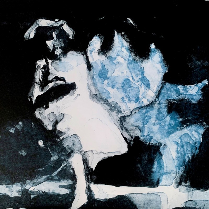 Stepping Out, stone lithograph