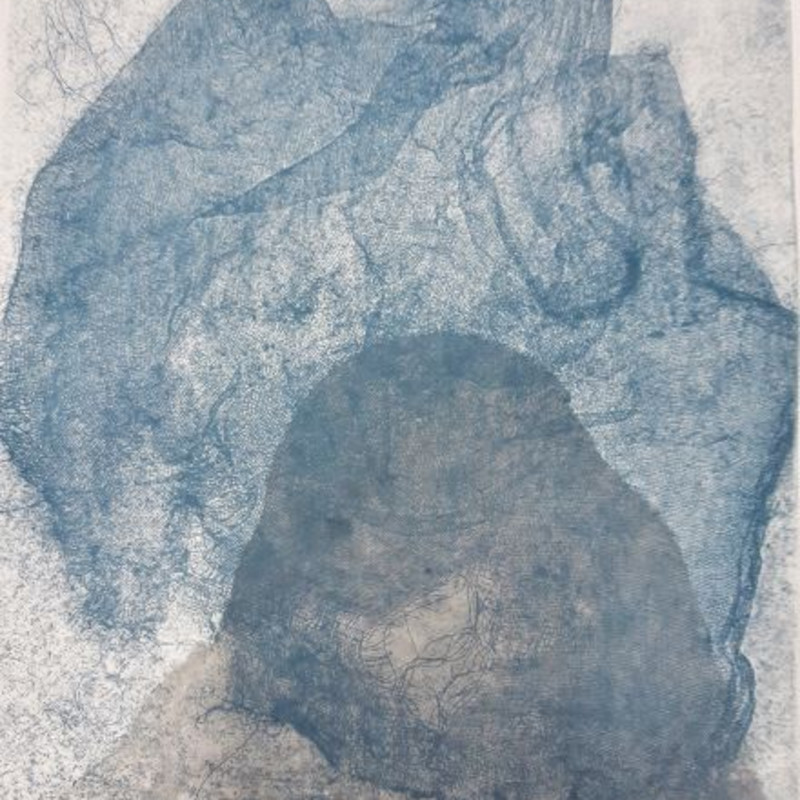Active Forgetting, Ghost, etching and chine colle
