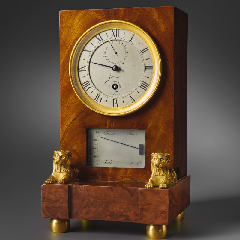 Antide Janvier - An Audience table regulator with thermometer by Antide Janvier, number 304, Paris, dated 1800