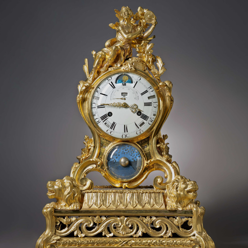 Pierre Millot - A Louis XV astronomical calendar mantel clock by Pierre Millot, Paris, date circa 1760