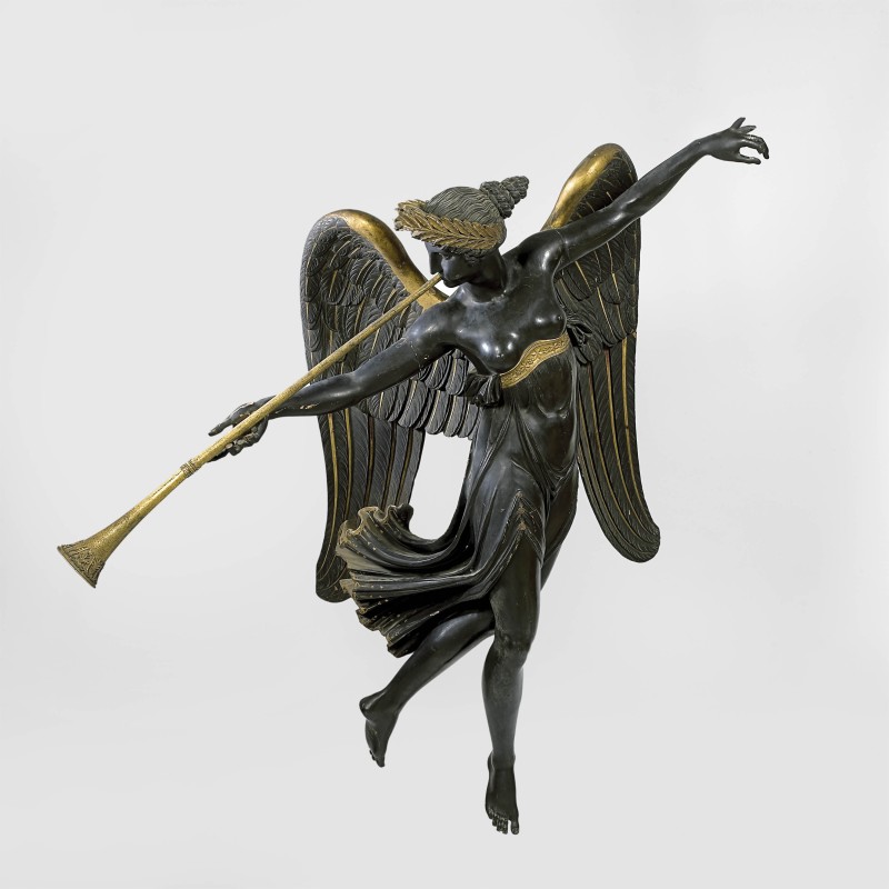 Pierre-Louis-Arnulphe Duguers de Montrosier (after) - An Empire winged statue, representing Fame after a design by Pierre-Louis-Arnulphe Duguers de Montrosier, Paris, date 1805