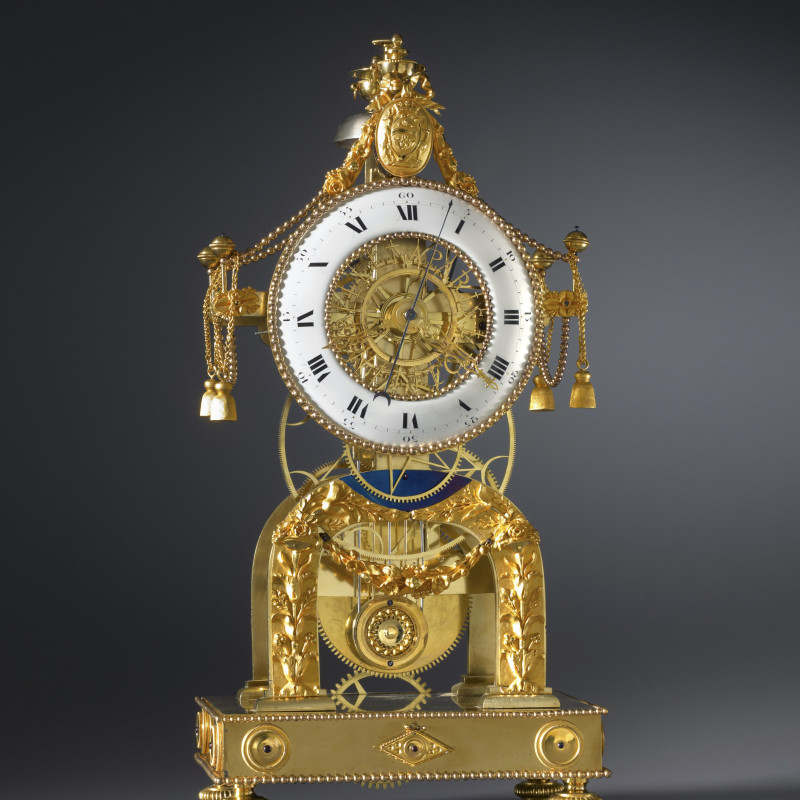 N. J. Bellet - A Directoire skeleton clock, by N. J. Bellet, Paris, date circa 1795