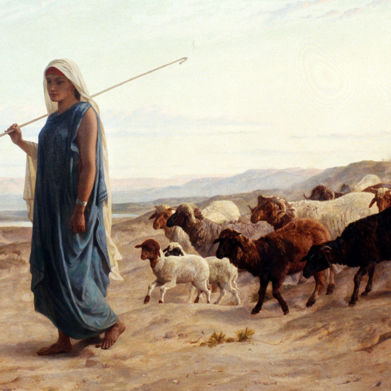 Frederick Goodall R.A. - “Rachel and her Flock" by Frederick Goodall, 1874