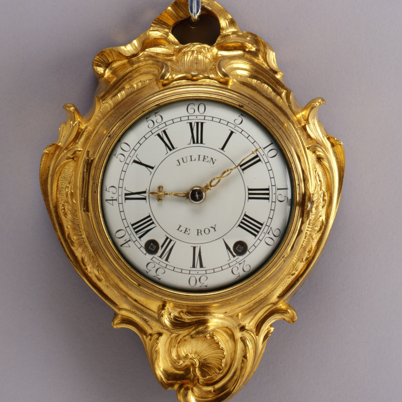 Julien Le Roy - A small sized Louis XV cartel clock by Julien Le Roy, Paris, dated 1745-9