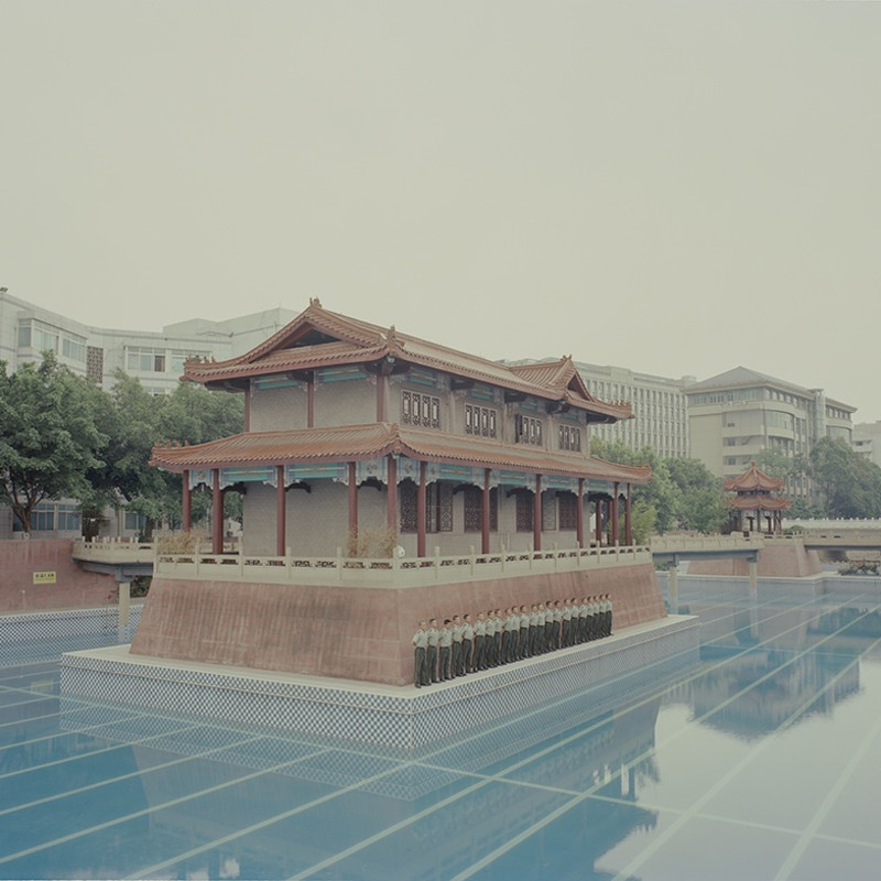 Zhang Kechun Soldiers Gathered By The Pool 2014