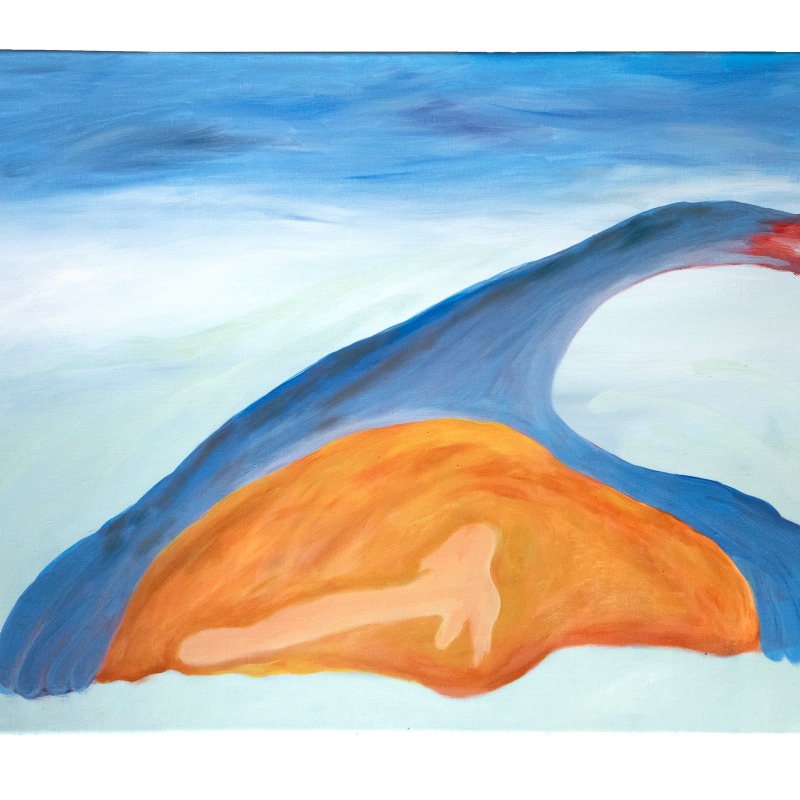 Blood Sea 50X70Cm Oiloncanvas