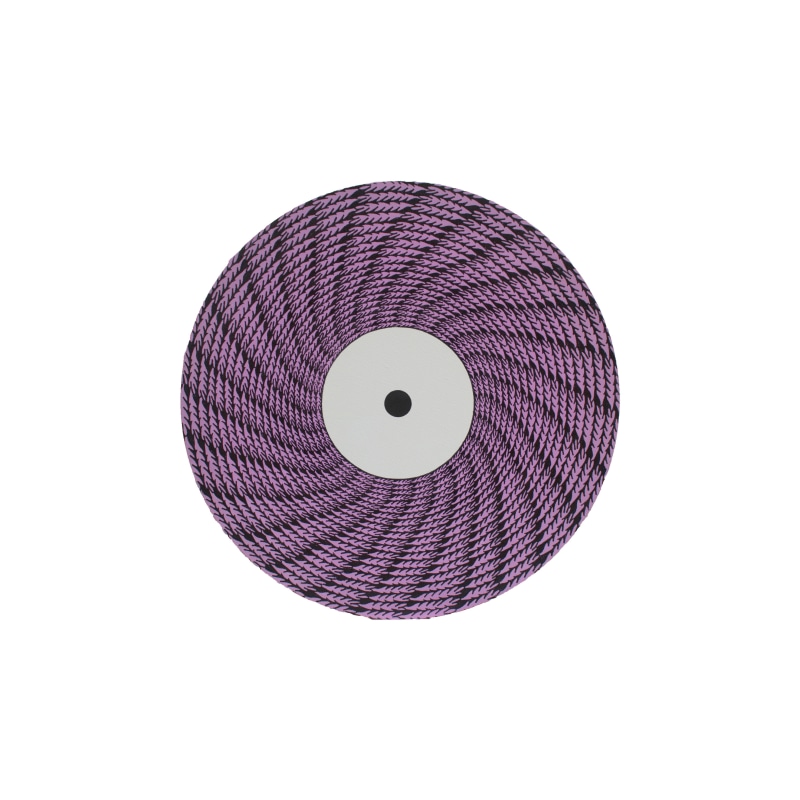 山洋平，《Vital Sign (Pastel Purple)》，2015，布面丙烯和墨水，40 cm x 40 cm Yohei Yama, Vital Sign (Pastel Purple), 2015, Acrylic and ink on canvas, 40 cm x 40 cm