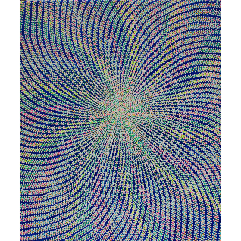 山洋平，《Cosmic Ray #16》，2018，布面丙烯和墨水，53cm x 45.5cm Yohei Yama , Cosmic Ray #16, 2018, Acrylic and ink on canvas, 53 cm x 45.5 cm