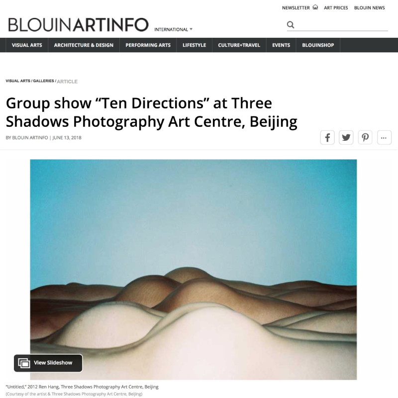 Group show “Ten Directions” at Three Shadows Photography Art Centre, Beijing
