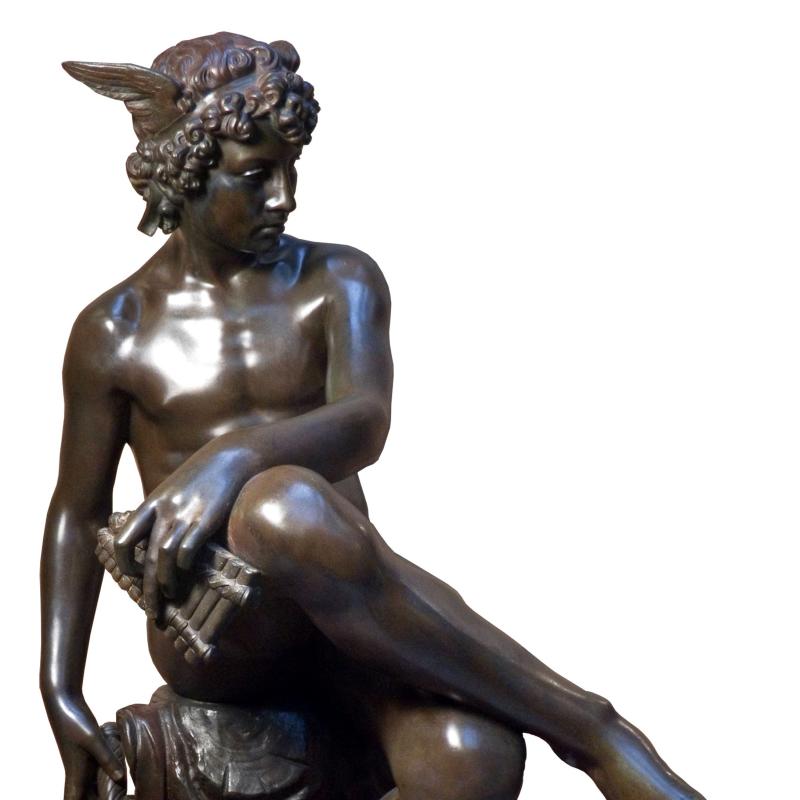 Marius Pierre Montagne, Seated Mercury, Circa 1867