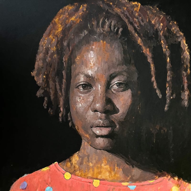 Opeyemi Matthew Olukotun - Deep - 2022 - 60inches H x 48inches W - Acrylic on canvas