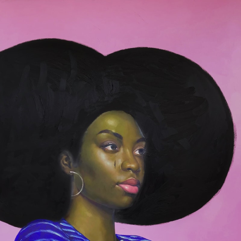 Oluwole Omofemi, Sooner than expected, 2022, Oil and acrylic on canvas, 150 x 120 cm