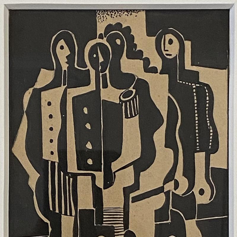 Carl Holty, Paris Four Figures, 1930