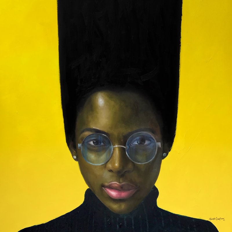 Oluwole Omofemi, Connection, 2022, Oil and acrylic on canvas, 150 x 120 cm