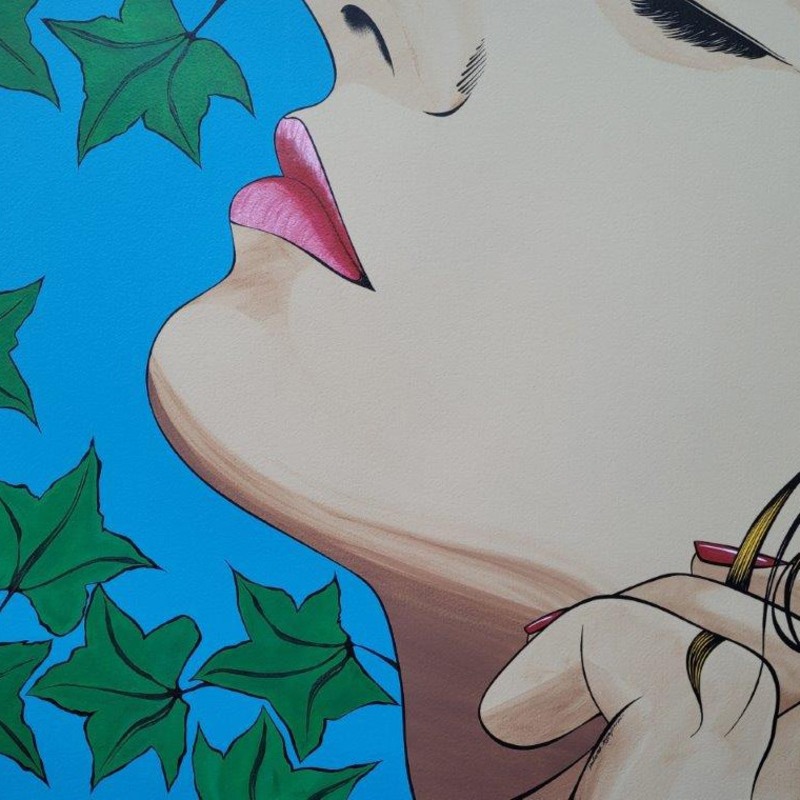 <a href="https://privateviews.artlogic.net/2/c2cae7c9970e77886a39b3/4780/1"><b>Deborah Azzopardi</b></a>, <i>Thinking Of Nature</i>, 2022, Acrylic on 640g Arches paper, 36 x 46 in