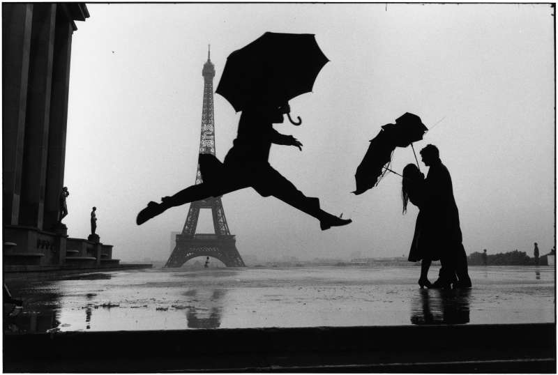 Elliott Erwitt, Paris, (Man Jumping), 1989