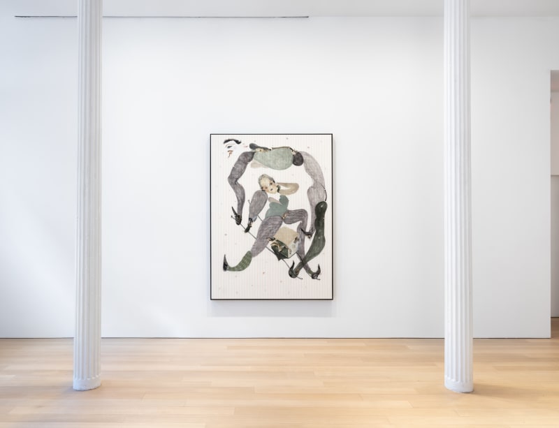 Guglielmo Castelli’s polluting the reasoning of the room and the rules, 2023 in New York exhibition