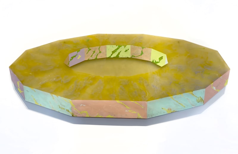 Ronald Davis Lemon Yellow, 1969 Moulded polyester resin & fiberglass 50 ½ x 132 inches 128.3 x 335.3 cm