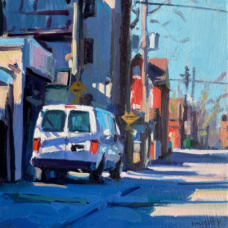 Brian Harvey Delivery Van, 2021 Oil on Panel 8 x 8 20.3 x 20.3