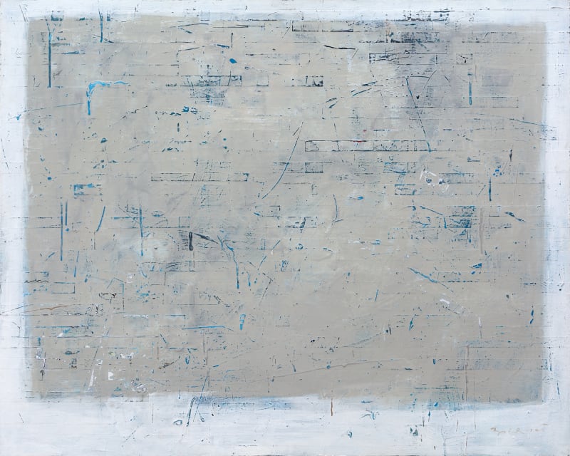 Tadeusz Biernot Uncharted Harbour, 2018 Acrylic, magazine pages, Liquitex medium on canvas stretched on board Image size: 48 x 60 in