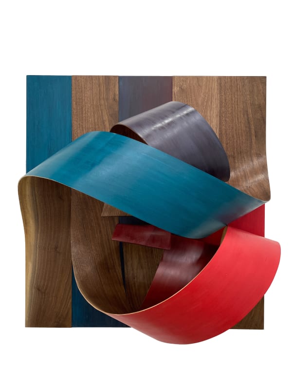 Alison Croney Moses Our Unit, 2024 Walnut and milk paint 37 x 35 x 17 in.